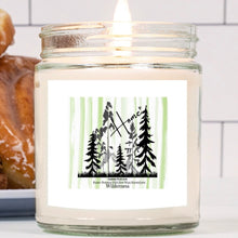 Wilderness Home Candle, Hand Poured 9 oz., Pine Mountain Scent, Cabin Candle, Rustic Home Accents