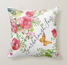 Watercolor, Red Poppy, Floral, Poppy Garden, Throw Pillow