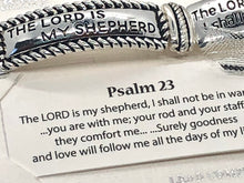 Engraved, 23rd Psalm Silver Stretch Bracelet, Faith Jewelry, Bible Verse Bracelet