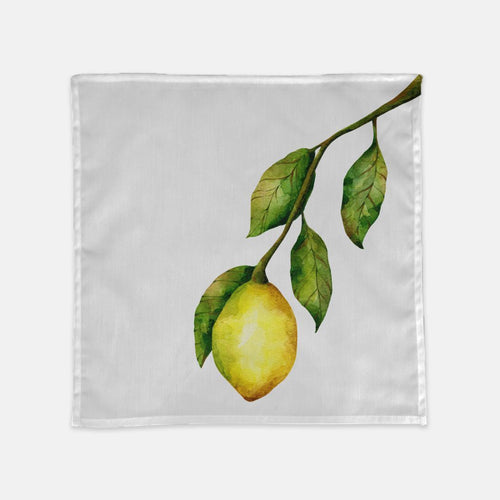 Lemon Cloth Napkins 2PK, Watercolor Lemon Branch Napkin, Lemon Table Decor, Lemon Theme Table Setting, Lemon Theme, Gift for Her