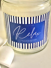 Relax Natural Soy Wax Blend Candle 7.5 oz, Message Candle, Relaxing Aromatherapy Candle, Gifts for Her