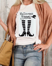 Funny Halloween T-shirt, Halloween Stilettos, Witch T-shirt, Funny Saying, Women Halloween T-shirt,  Halloween Party Tshirt,  Women T-shirt