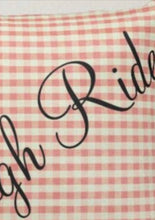 Christmas Pillow, Words "Our Cheeks are Nice and Rosy" Christmas Song, Sleigh Ride, Two Pillows in One, White, Red Gingham, Farmhouse Decor