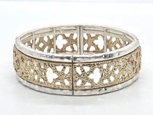 Stretch Bracelet, Gold and Silver