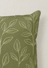 Fall Pillow, Earth Tone, Green, Botanical Leaves, Nature Inspired Pillows, Minimalist Style, Contemporary Pillow