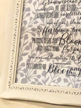 Bloom Anyway Quote Grey & White Typography Print
