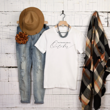 Fall T-shirt, Unisex, My favorite color is October