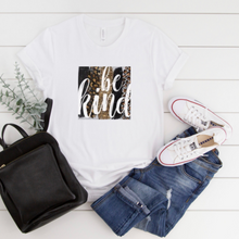 Unisex T-shirt "Be Kind" Animal Print Sublimation, Encourage Kindness T-shirt