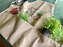 Funny Garden Apron, goin' back to my roots, Three Pocket Garden Apron, Gift for Her, Gift for Gardener, Gardening Apron, Mother's Day Gift