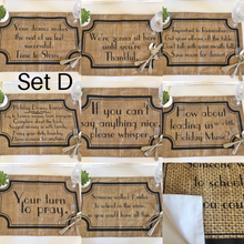 Funny Sayings, Thanksgiving Placemat Set, Family Drama, Fall Placemats,  Burlap Design, Cloth Placemats With Words, Sets, Fall Decor