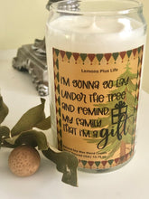 Funny Christmas Candle, Lay Under the Tree, Retro, Message Candle, Gift for Her