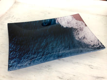 Blue Ocean, Glass Tray, Ocean Trinket Dish