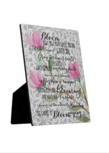 Floral Flat Greeting Card "Bloom Anyway" Encouragement Card, Blank Card, Quote on Card, Ready to Frame Card, 5 X 7