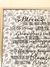Bloom Anyway Quote Grey & White Typography Print