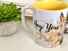 Sunflower Donkey Mug, Mug with Words,  Hay you, Good mornin', Watercolor Donkey with Sunflowers, Gifts for Her, Sunflower Mug, Hostess Gift