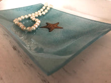 Starfish Glass Tray, Starfish Trinket Dish, Beach Decor