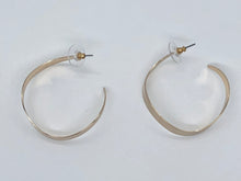 Gold, Organic Shape, Earrings