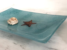 Starfish Glass Tray, Starfish Trinket Dish, Beach Decor