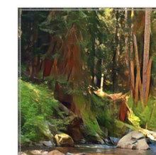 Folding Screen, Barefoot Delight, River, Mountain Wilderness Landscape