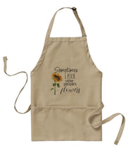 Funny Garden Apron, I Pick Other People's Flowers, three pocket garden apron, Gift for Her, Gift for Gardener, Gardening, Gift for Mom
