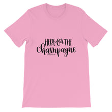 Bella Canvas "Here For The Champagne" Short-Sleeve Unisex T-Shirt