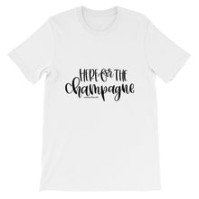 Bella Canvas "Here For The Champagne" Short-Sleeve Unisex T-Shirt