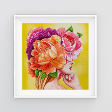 Diamond painting kit Flower Affection Crafting Spark 14.9 x 14.9 in
