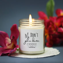 Don't Give a Damn Candle, Hand Poured 9 oz, Message Candle, Candle With Saying, Funny Gift, Any Occasion Gift